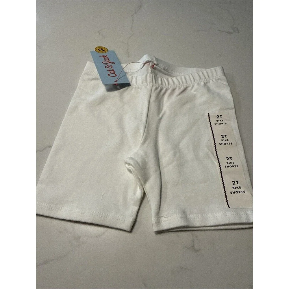 Cat & Jack Toddler Girls Size 2T Pull-On Bike Shorts Black